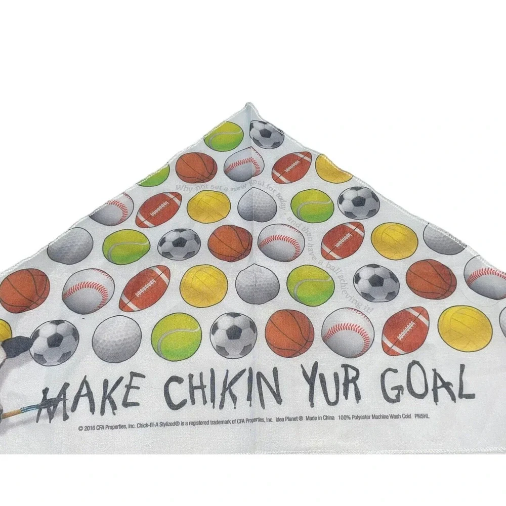 Chick-fil-A Dog Bandana Pup Pet 2016 Make Chikin Yur Goal Soccer Fast Food 26